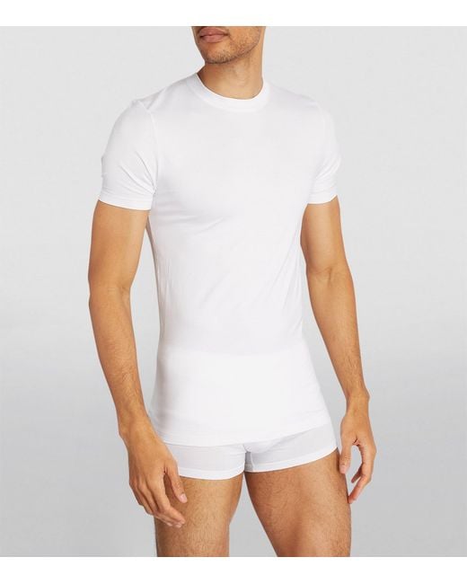 Zimmerli of Switzerland White Stretch-Modal Pureness T-Shirt for men