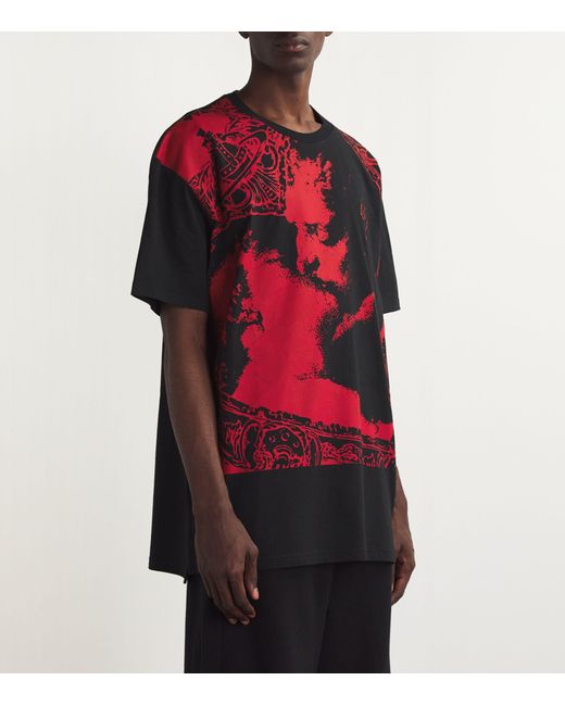 Vivienne Westwood Red Oversized Kiss T-shirt for men