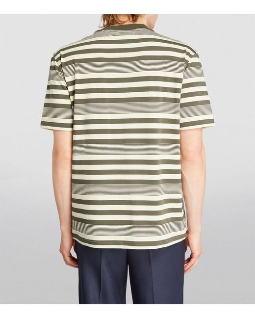 NN07 White Striped T-shirt for men