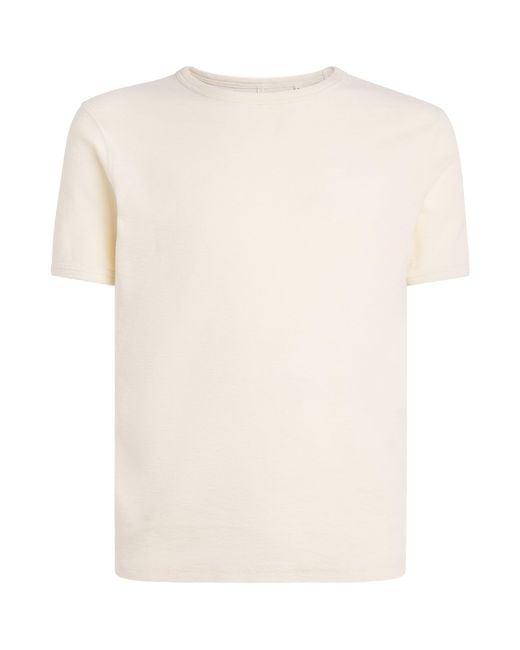 sunflower White Organic Cotton Jagger Waffle T-Shirt for men