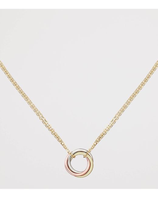 Cartier Metallic Mini Mixed Trinity Necklace