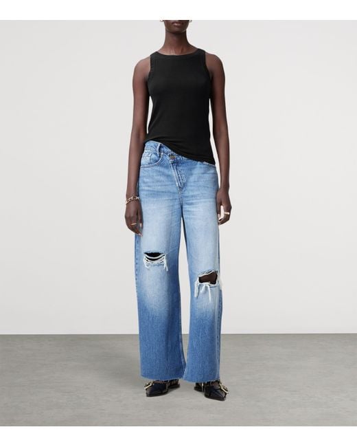 AllSaints Black Rina Tank Top