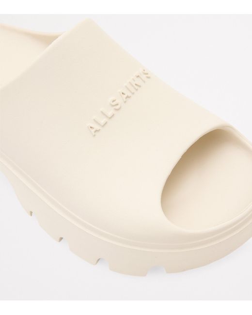 AllSaints Natural Eclipse Flatform Slides