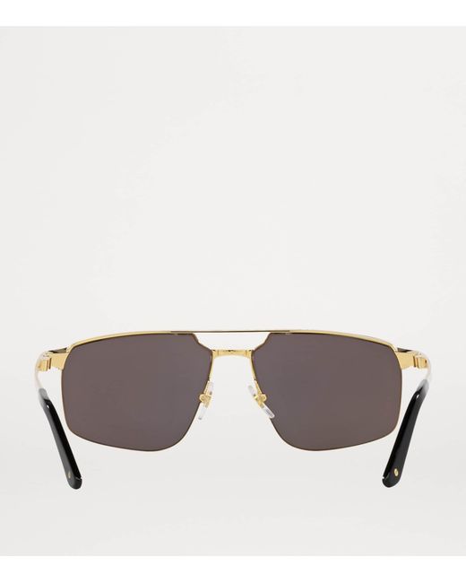 Cartier Gray Metal 06L001639 Sunglasses for men