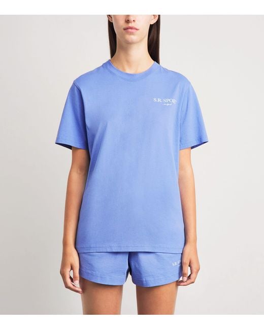 Sporty & Rich Blue Wimbledon T-Shirt