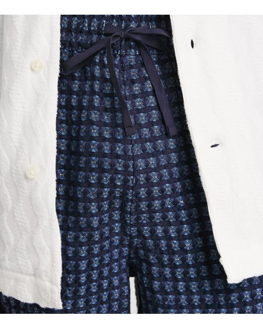 CHE Blue Linen Riita Shorts for men