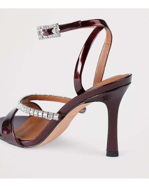 Kurt Geiger Pink Patent Leather Embellished Sandals 95