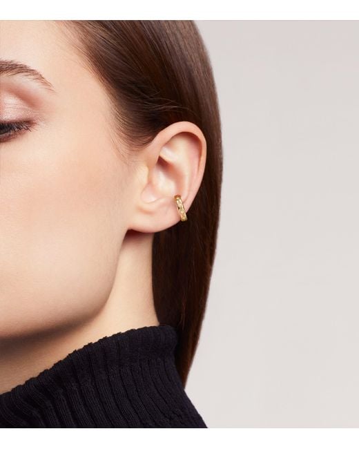 Chanel Metallic And Diamond Coco Crush Single Earring