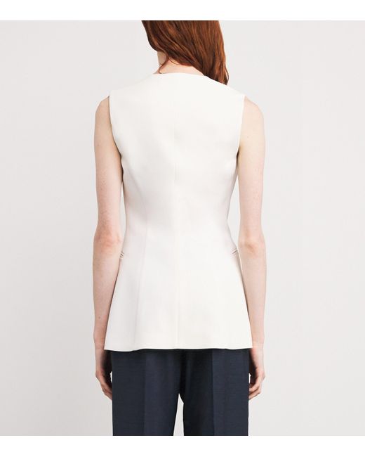 Nomadissem White Cady Tailored Pebble Waistcoat