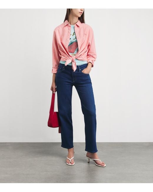 Mother Pink Cotton The Bestie Shirt