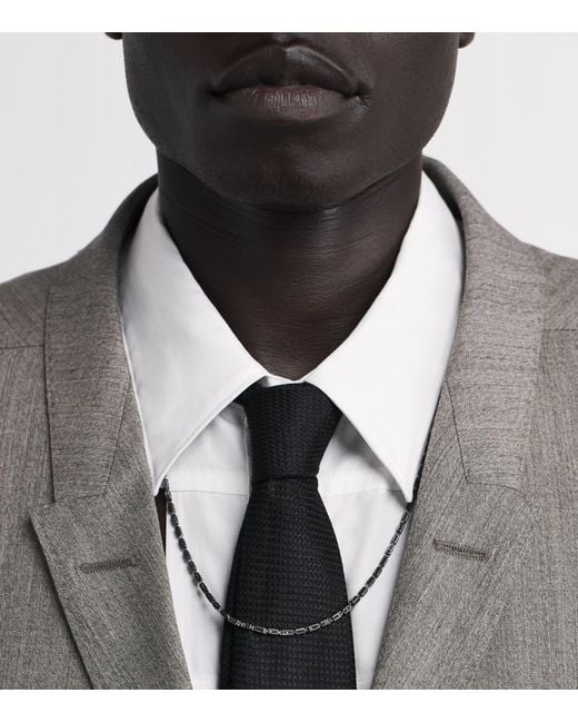 Suzanne Kalan Natural And Diamond Block-Chain Necklace for men