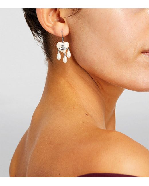 Vivienne Westwood Metallic Sheryl Pendant Earrings
