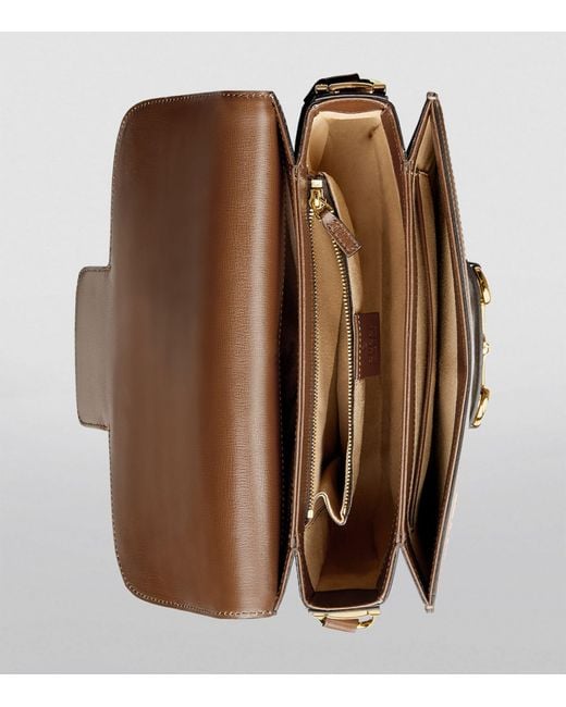 Gucci Brown 1955 Horsebit Shoulder Bag
