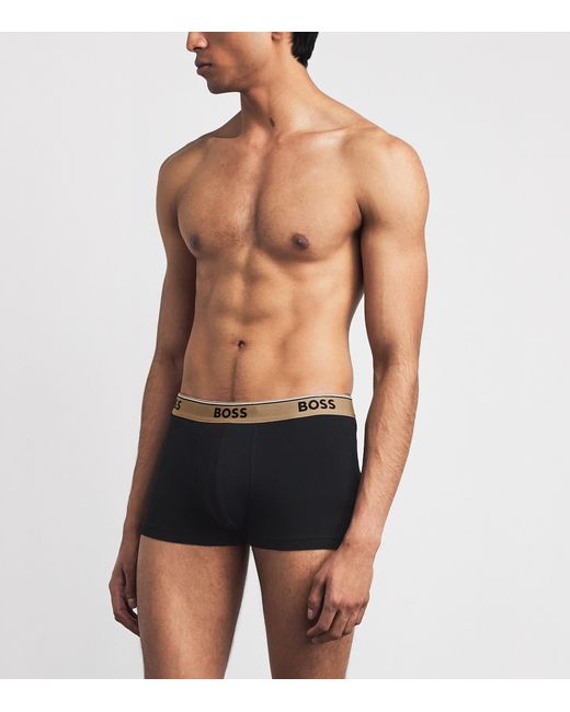 Boss Black Stretch-Cotton Power Trunks for men