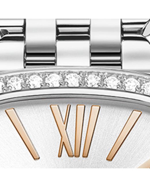 Piaget Metallic Stainless Steel And Diamond Sixtie Watch