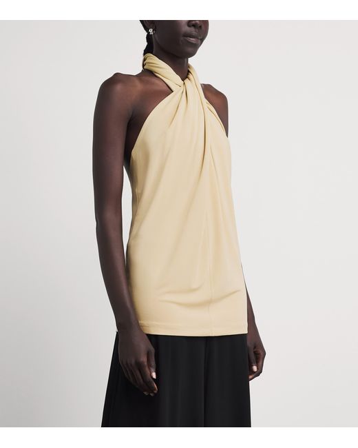 Totême Natural Jersey Halterneck Top