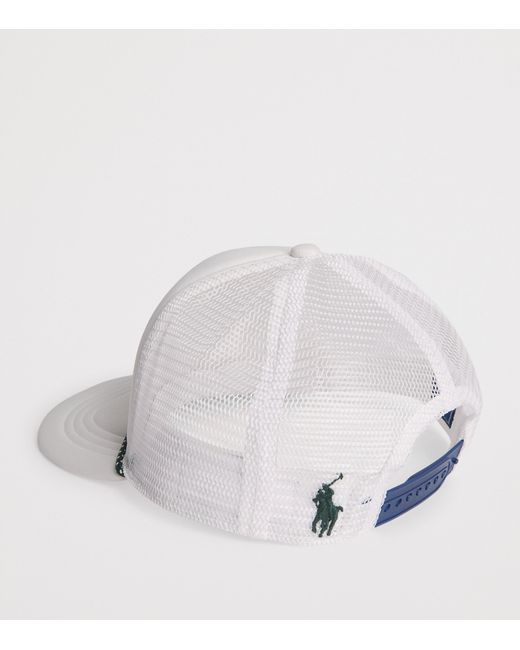 Ralph Lauren White X Wimbledon Logo Baseball Cap for men