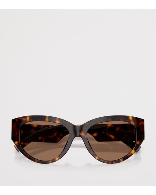 Dolce & Gabbana Brown Tortoiseshell Cat Eye Sunglasses