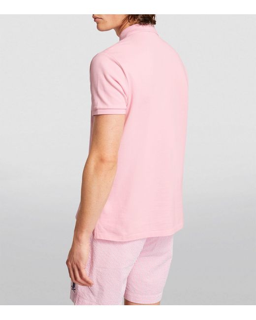 Polo Ralph Lauren Pink Cotton Mesh Slim-fit Polo Shirt for men