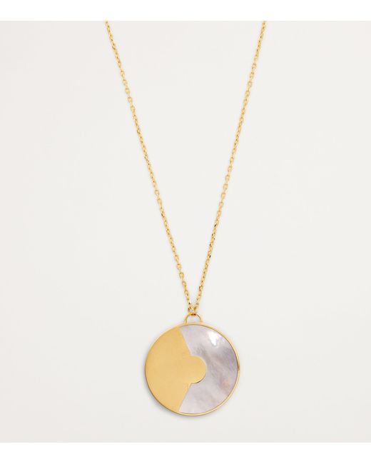 L'Atelier Nawbar Metallic Diamond, Lapis, Pearl And Cosmic Love Necklace