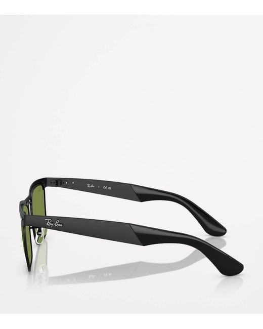 Ray-Ban Green Rb3875 Wayfarer Deluxe Square Sunglasses