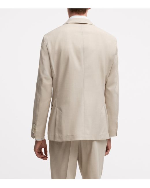 Boss Natural Virgin Wool-Silk 2-Piece Suit for men