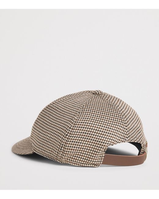 About Blank Gray Wool-Blend Monogram Cap for men