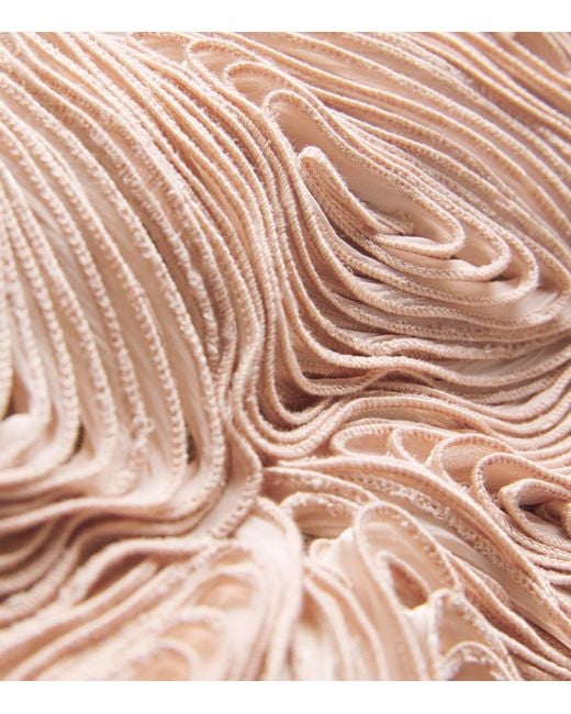 Costarellos Pink Georgette Vietta Gown