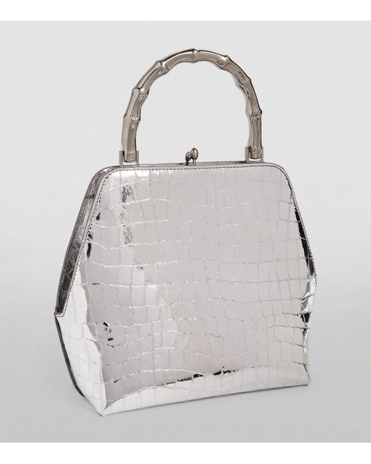 Jil Sander Gray Leather Goji Top-handle Bag