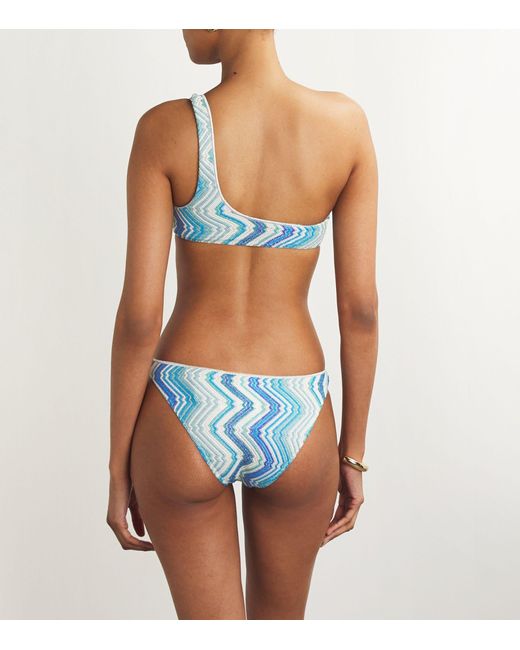 Missoni Blue One-shoulder Bikini