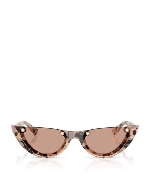 Jimmy Choo Pink Oval Sunglasses