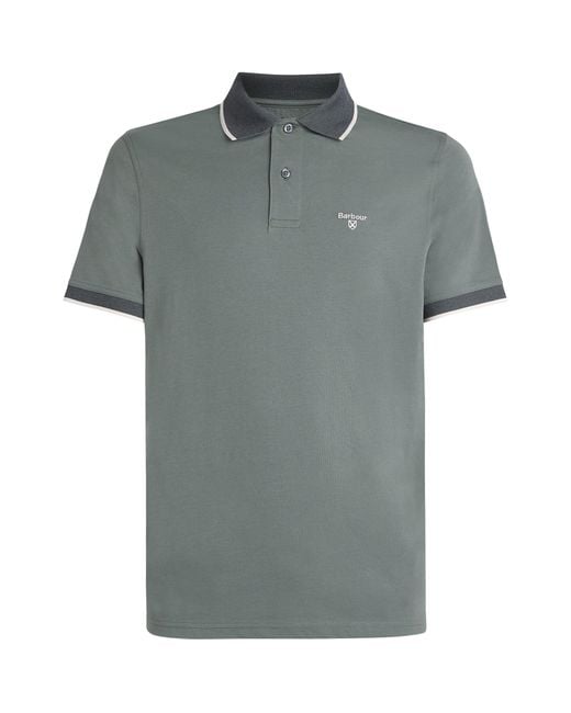 Barbour Gray Cornsay Polo Shirt for men