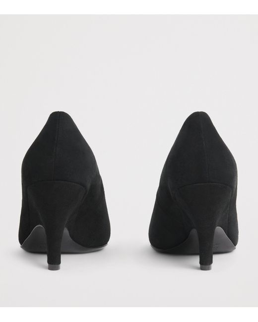 Camilla & Marc Black Suede Wave Pumps 85