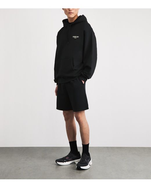 REPRESENT 247 Black Cotton Team 247 Hoodie for men