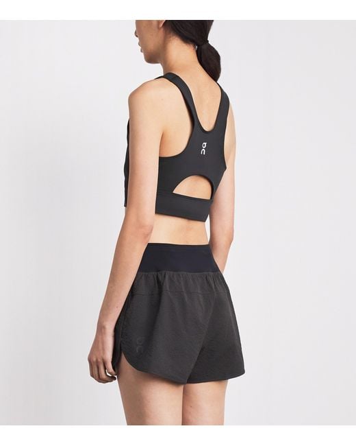 On Shoes Blue Court Cropped Tank Top
