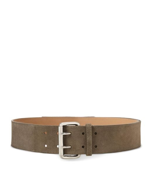 Ralph Lauren Brown Suede Buckle Belt