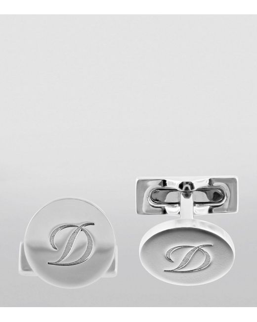 S.t. Dupont Iconic Monogram Cufflinks in Metallic for Men | Lyst Canada