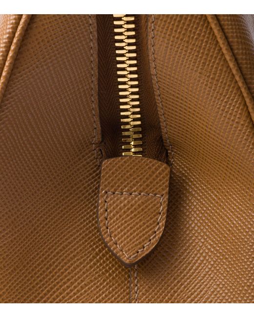 Prada Brown Large Saffiano Leather Tote Bag