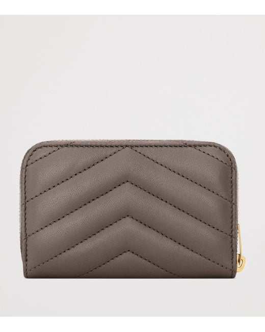 Saint Laurent Brown Cassandre Matelassé Wallet