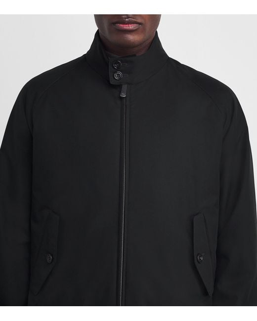 Ralph Lauren Black Silk Saunders Bomber Jacket for men