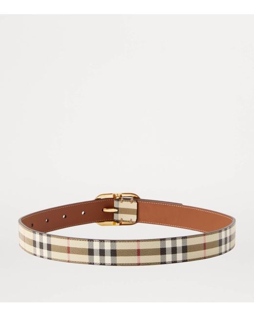 Burberry Brown Check Belt