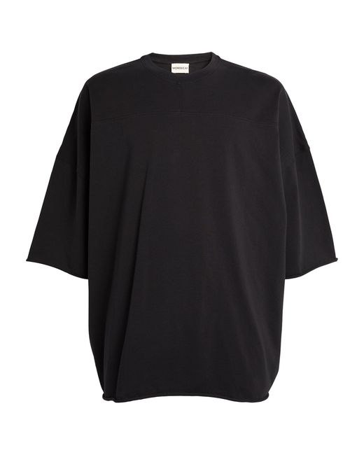 Mordecai Black Cotton Oversized T-shirt for men
