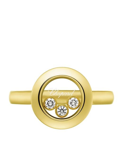 Chopard Metallic And Diamond Happy Diamonds Icons Ring