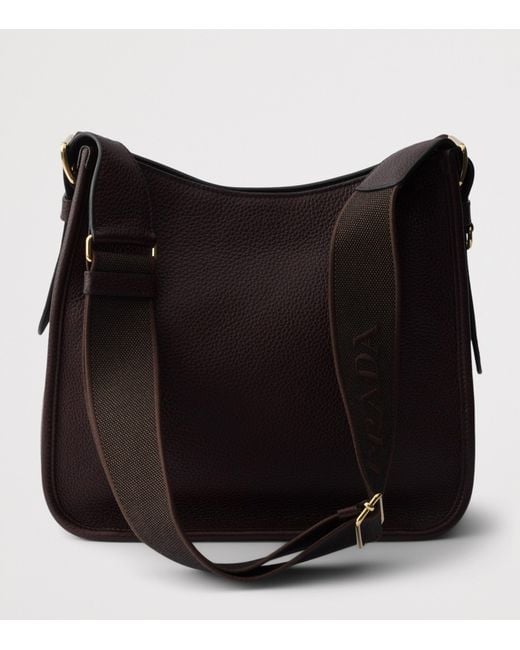 Prada Black Medium Leather Shoulder Bag
