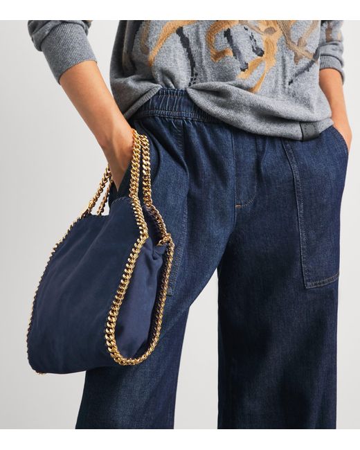 Stella McCartney Blue Mini Falabella Tote Bag