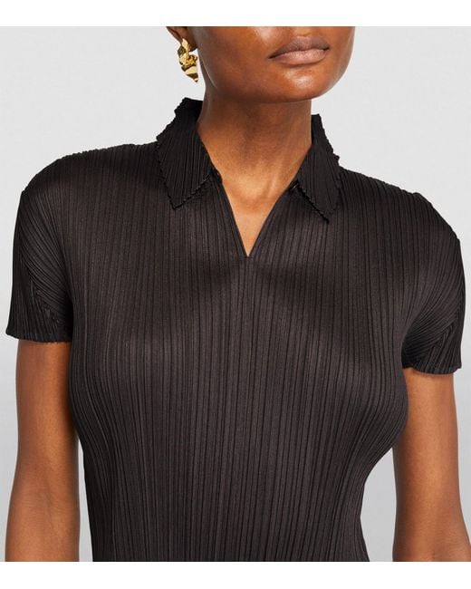Pleats Please Issey Miyake Black Monthly Colors April Shirt