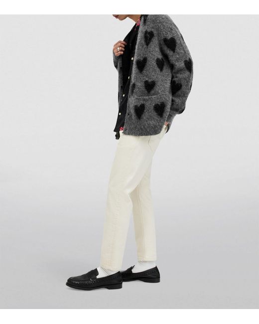 AllSaints Gray Wool-alpaca-blend Amore Cardigan for men