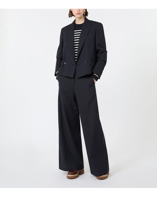 Weekend by Maxmara Blue Stripe Sweater