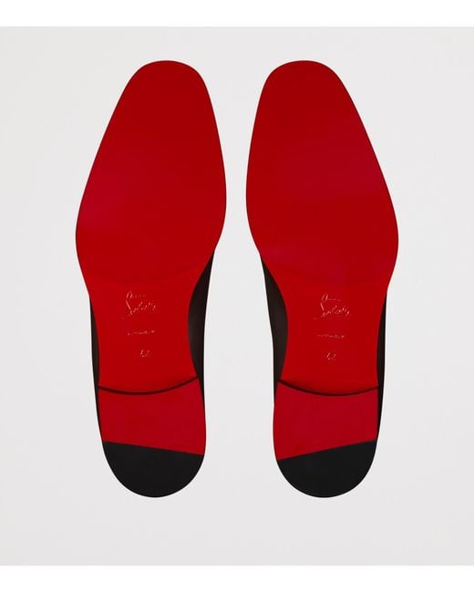 Christian Louboutin Brown Danny Flex Leather Loafers