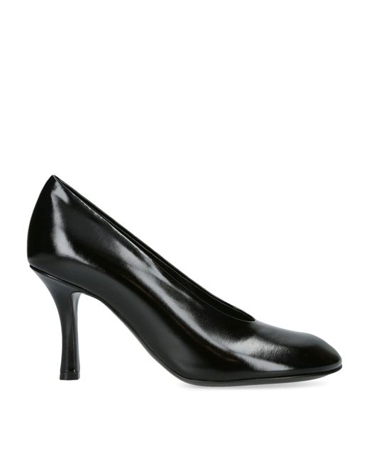 Burberry Black Leather Baby Pumps 85